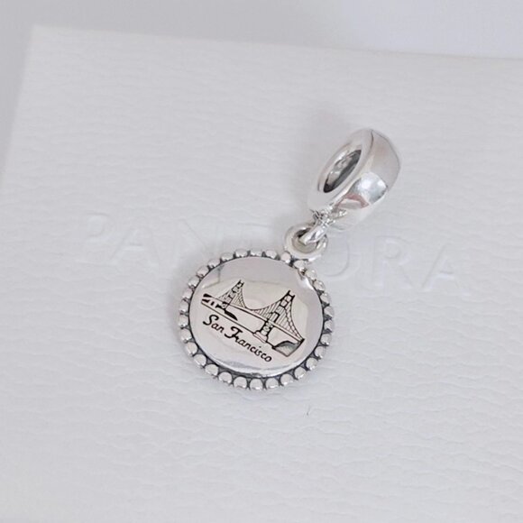 Pandora San Francisco Bridge Dangle Charm S925 Silver with box - Picture 7 of 9